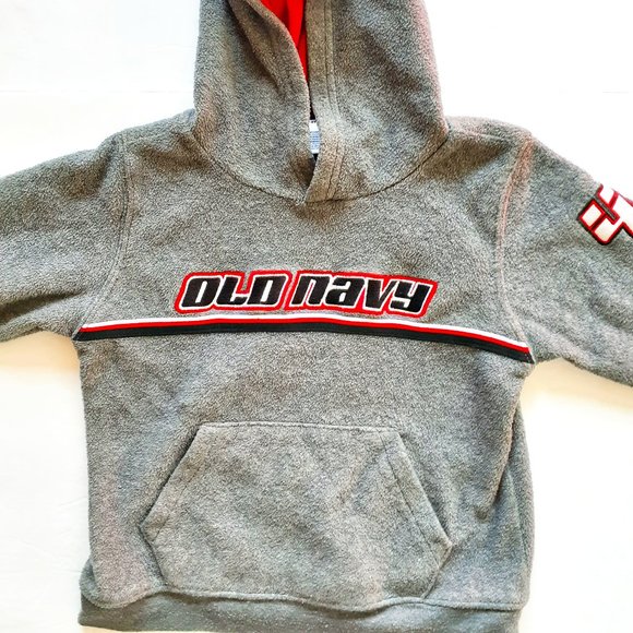 Old Navy Boys Hoodie Fleece Sweatshirt Gray Pullover Size 3T - Picture 1 of 13